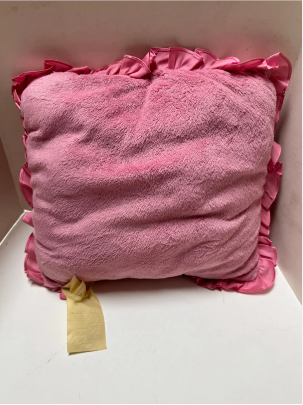Disney Girls Cinderella Accent Pillow 12” x 12” Pink & Yellow